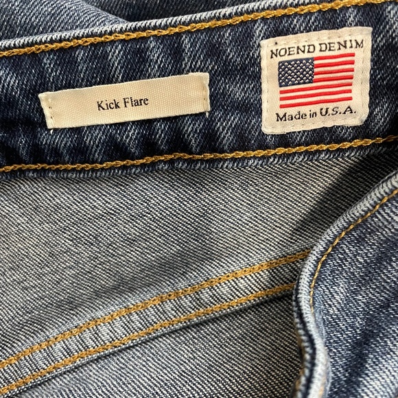 Noend Denim Farrah Kick Flare jeans in Bella Wash - Picture 7 of 10